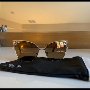 Quay gold cat eye sunglasses